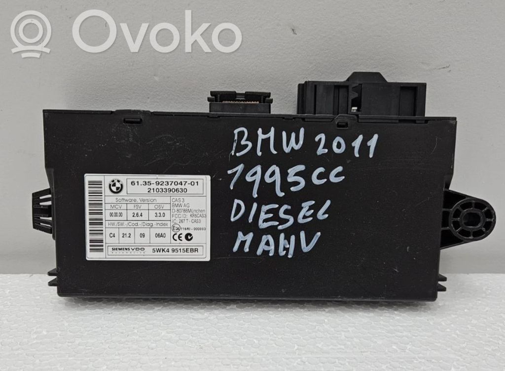 BMW 3 E90 E91 CAS vadības bloka modulis 