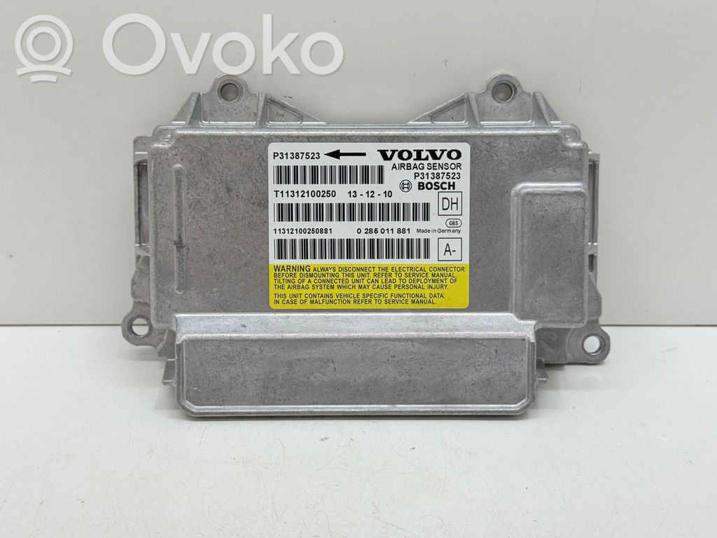 Volvo XC60 Unitate/modul de comandă airbaguri 