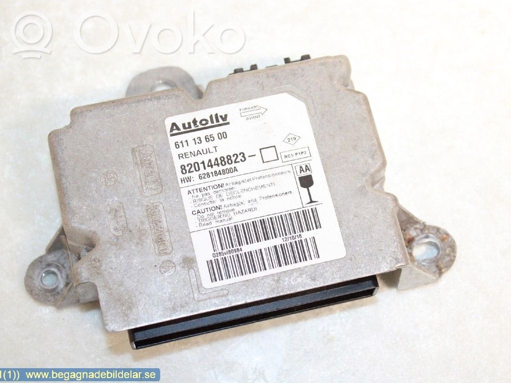 Airbag control unit/module   611136500,8201448823,8201448823,628184800A