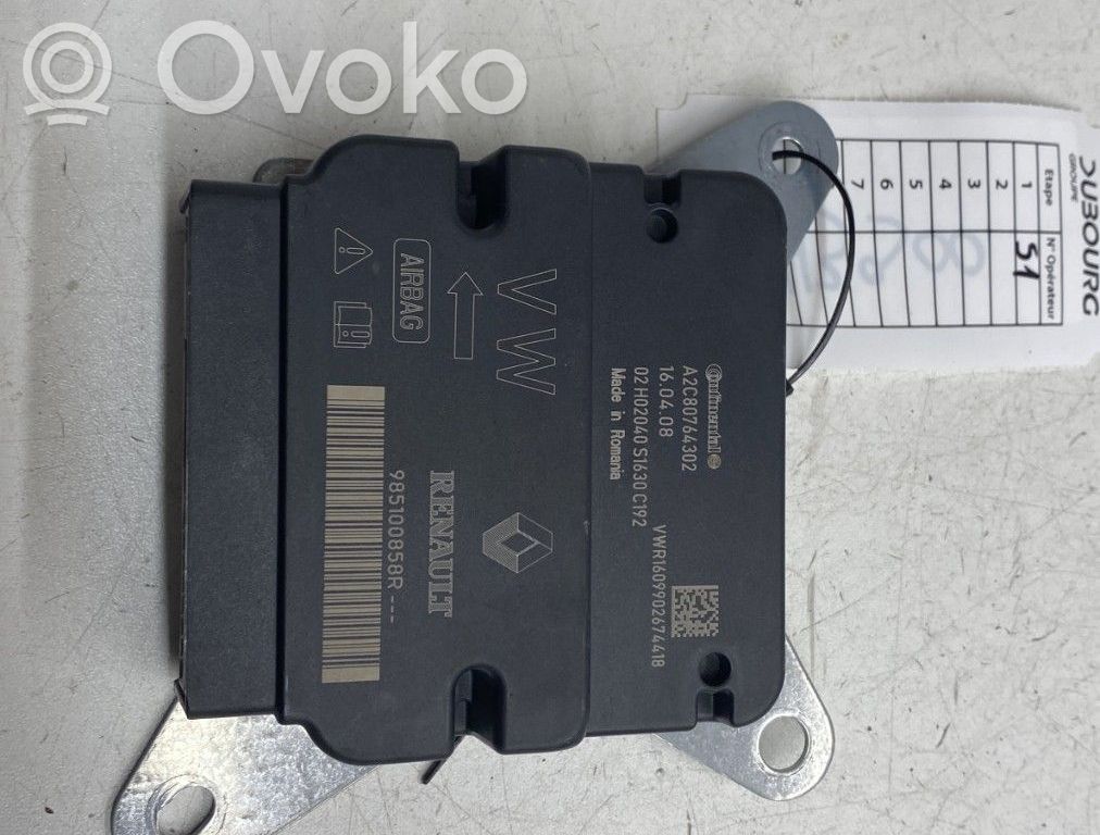 Renault Twingo III Airbag control unit/module 