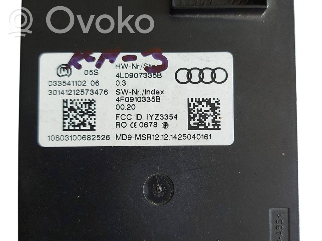 Audi Q7 4L Unitate/modul de control fără cheie (KESSY) 
