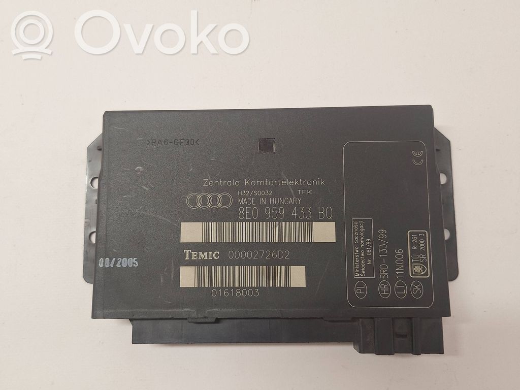Audi A4 S4 B7 8E 8H Module confort 