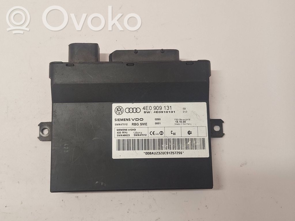 Comfort/convenience module   4E0909131,4E0910131,5WK47012