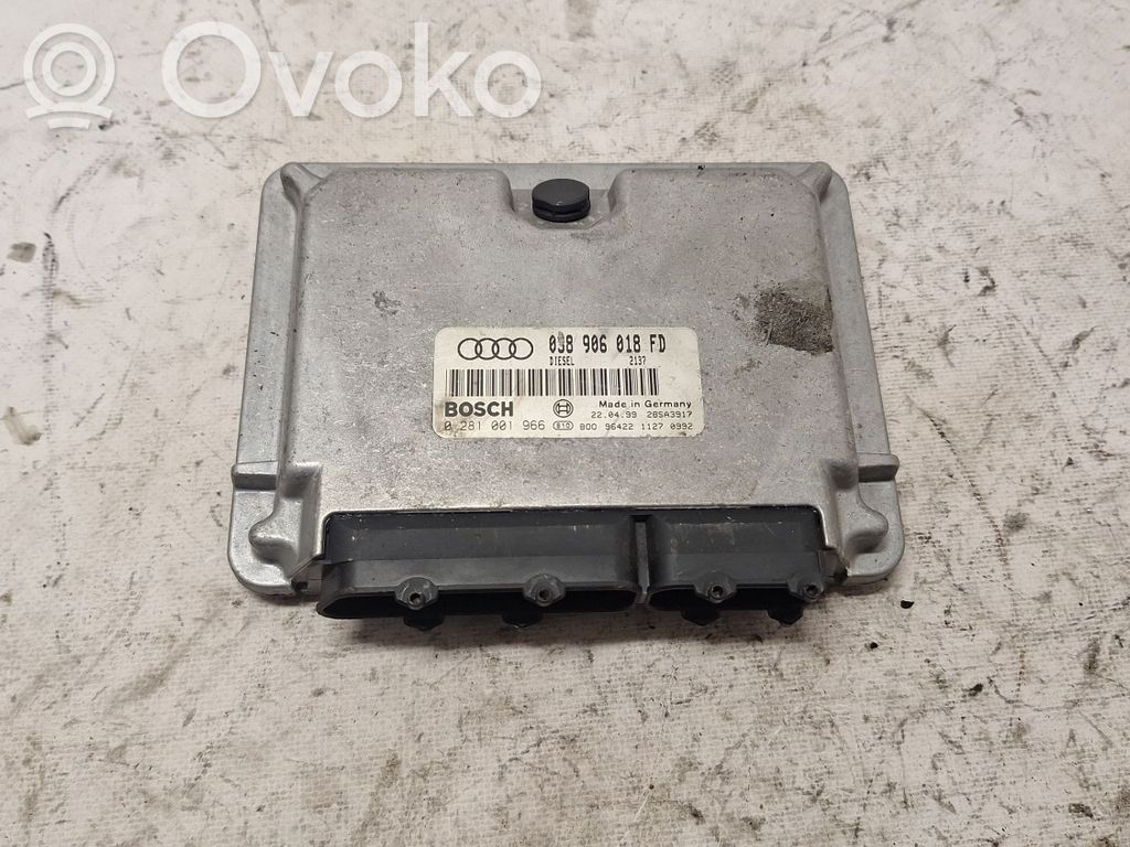 Engine control unit/module   038906018FD,0281001966,28SA3917