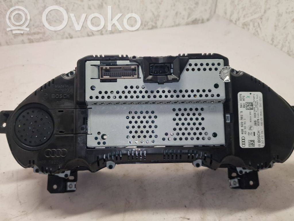 Audi A6 S6 C7 4G Tachimetro (quadro strumenti) 