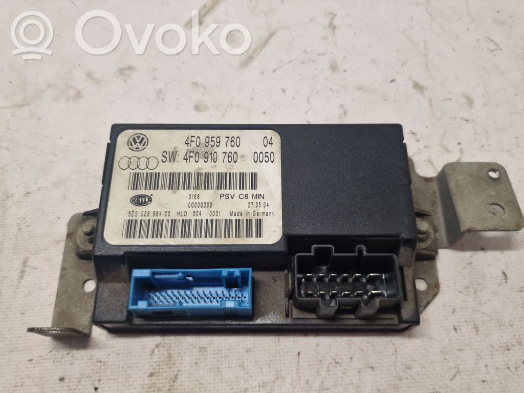 Audi A6 S6 C6 4F Module de commande de siège 