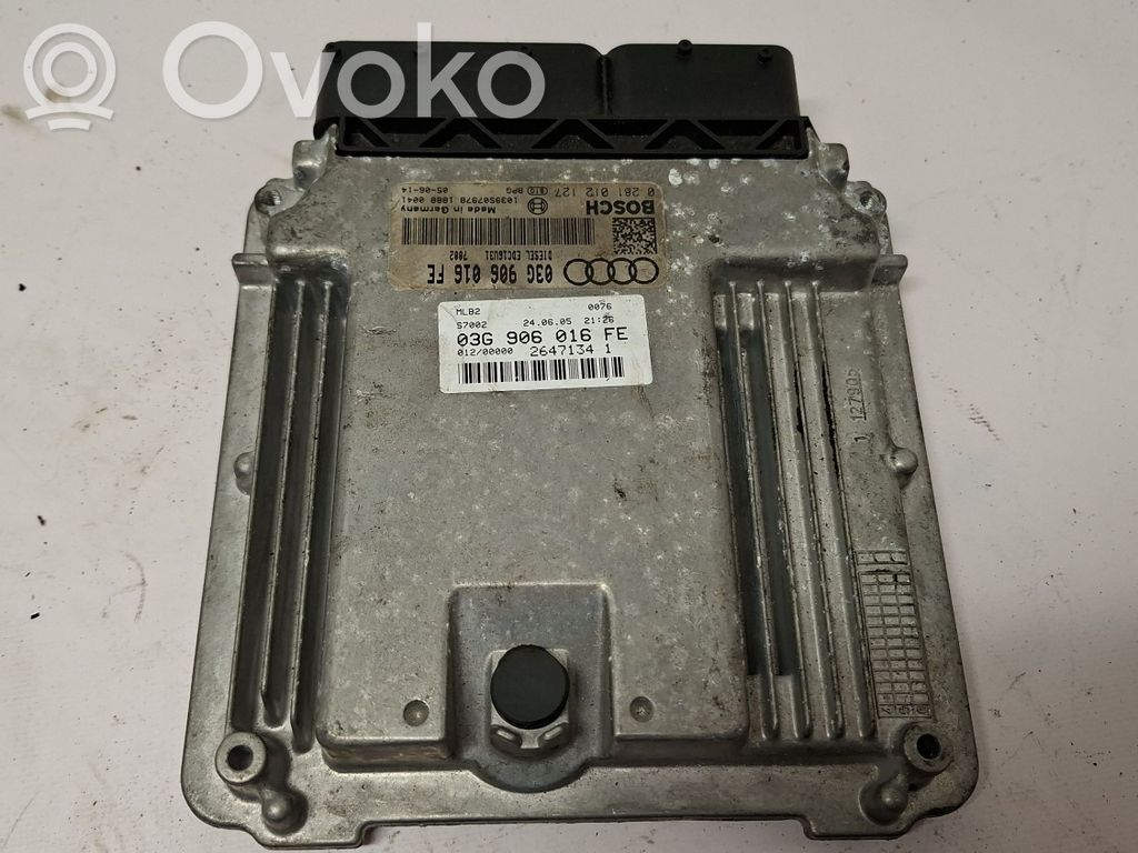 Engine control unit/module   03G906016FE,3T0906980