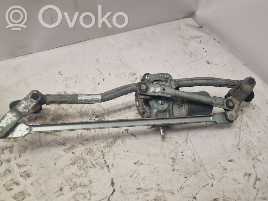 Audi A3 S3 8P Mechanizm i silniczek wycieraczek szyby przedniej / czołowej 