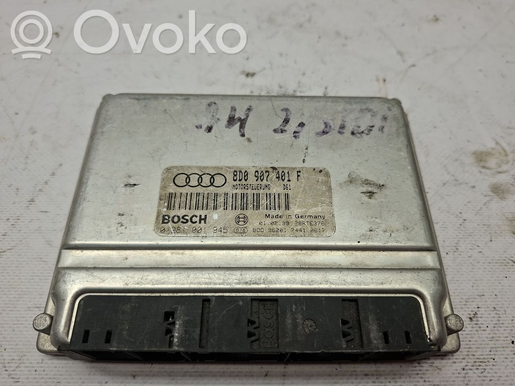 Audi A4 S4 B5 8D Unidad de control/módulo del motor 