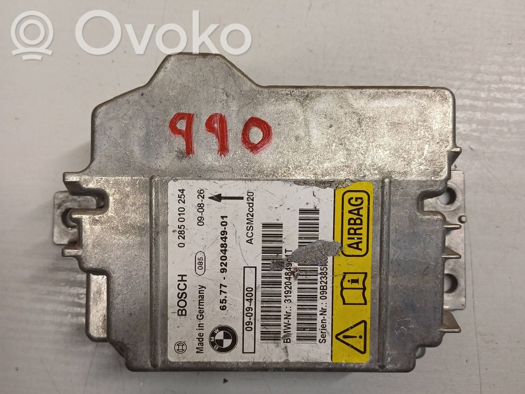 Airbag control unit/module   0285010254,9204849
