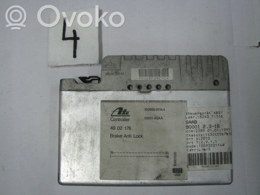 Centralina/modulo ABS   10093501144,4002176