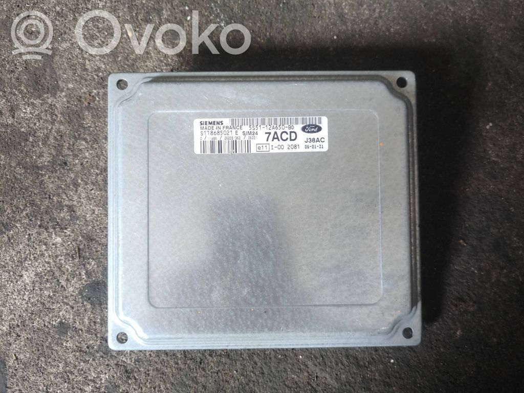 Engine control unit/module   5S5112A650BD,S118685021E