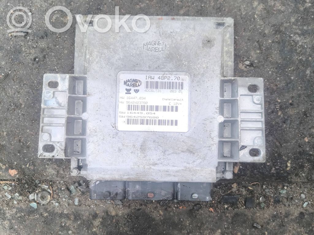 Engine control unit/module   IAW48P270,9642423780,16447034,9642597680