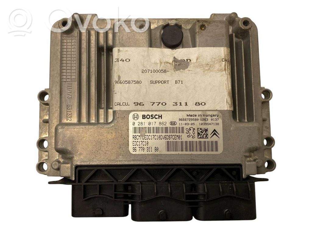 Citroen C4 II Engine control unit/module 