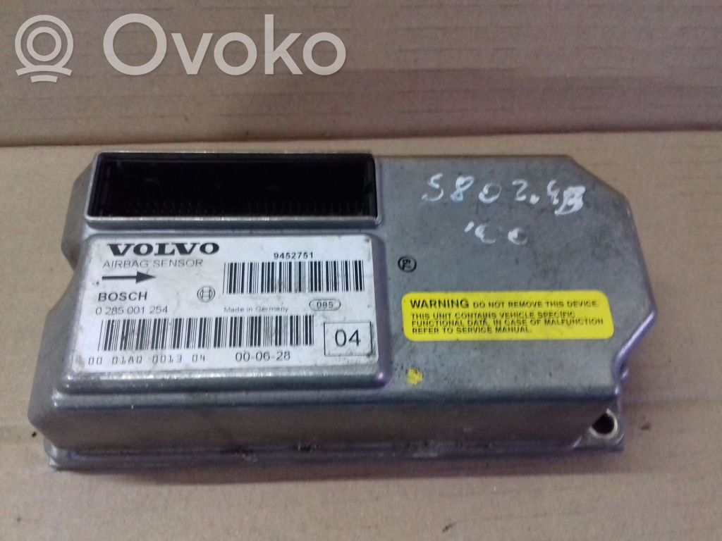 Airbag control unit/module   0285001254,9452751