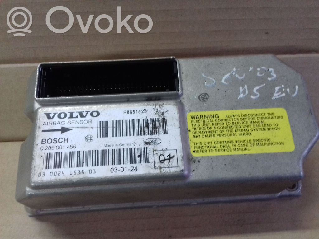 Airbag control unit/module   0285001456,P8651523