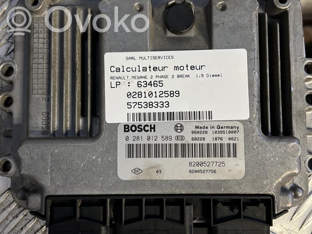 Renault Megane II Engine control unit/module 