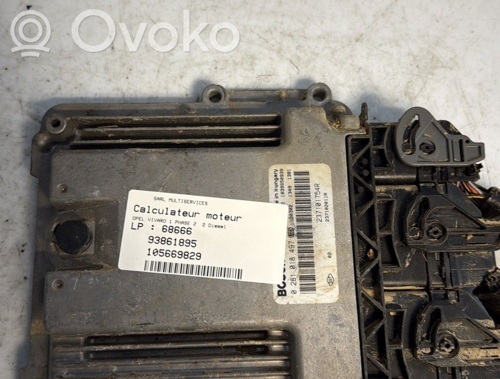 Opel Vivaro Engine control unit/module 