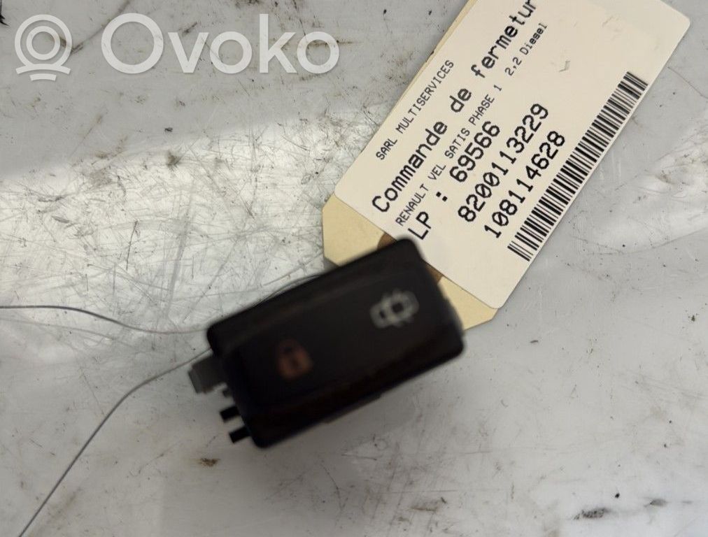 Renault Vel Satis Botón interruptor de bloqueo de puertas 