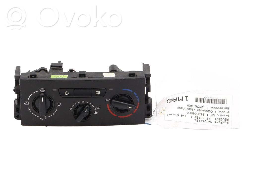 Peugeot 207 Climate control unit 