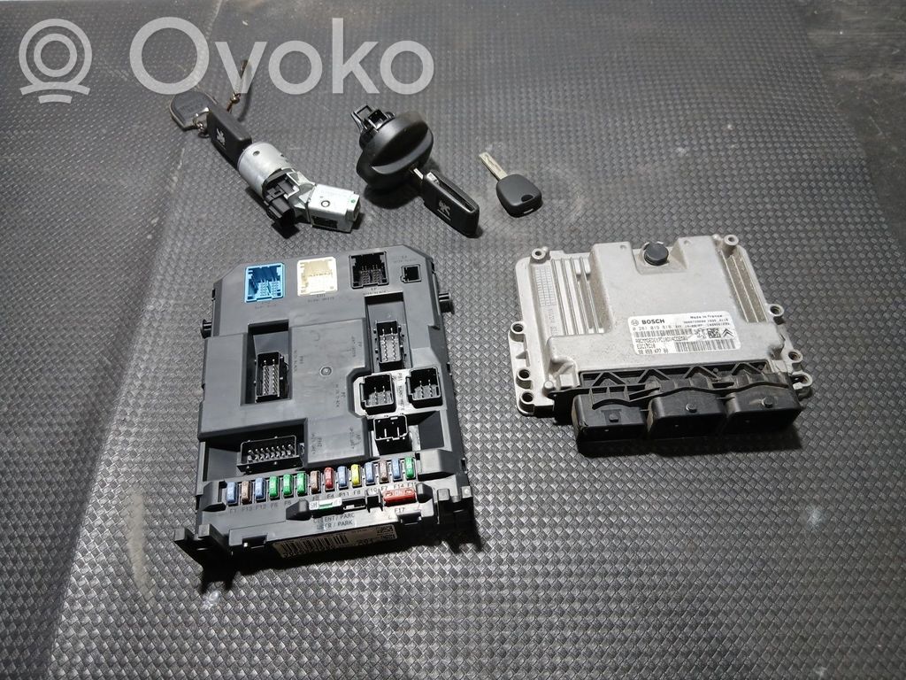 Peugeot 207 Engine ECU kit and lock set 