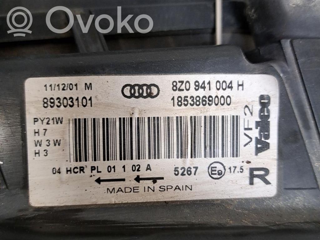 Audi A2 Headlight/headlamp 
