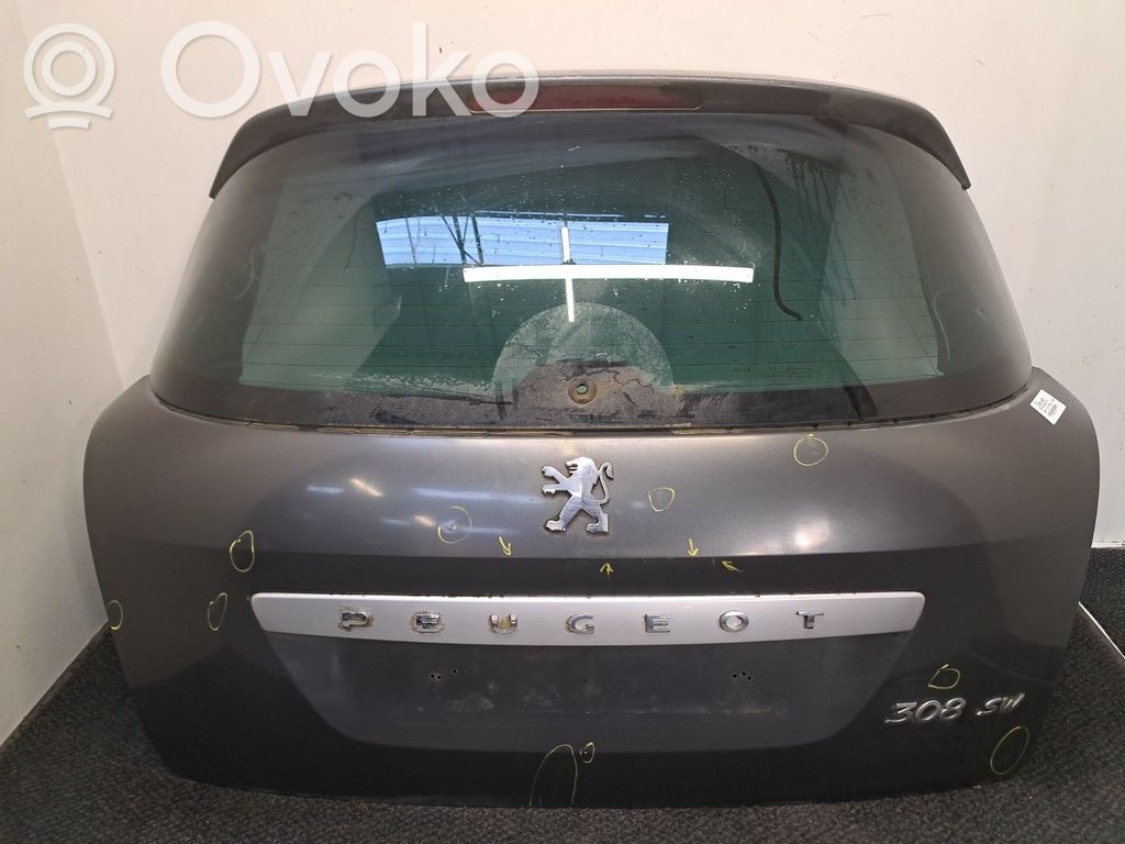 Peugeot 308 Aizmugurējais pārsegs (bagāžnieks) 
