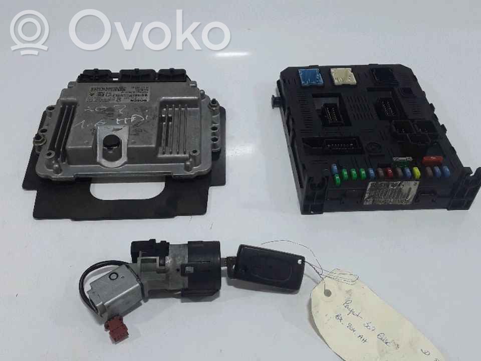Peugeot 307 CC Komputer / Sterownik ECU i komplet kluczy 
