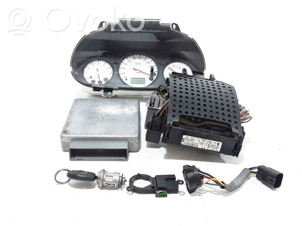 Ford Fiesta Komputer / Sterownik ECU i komplet kluczy 