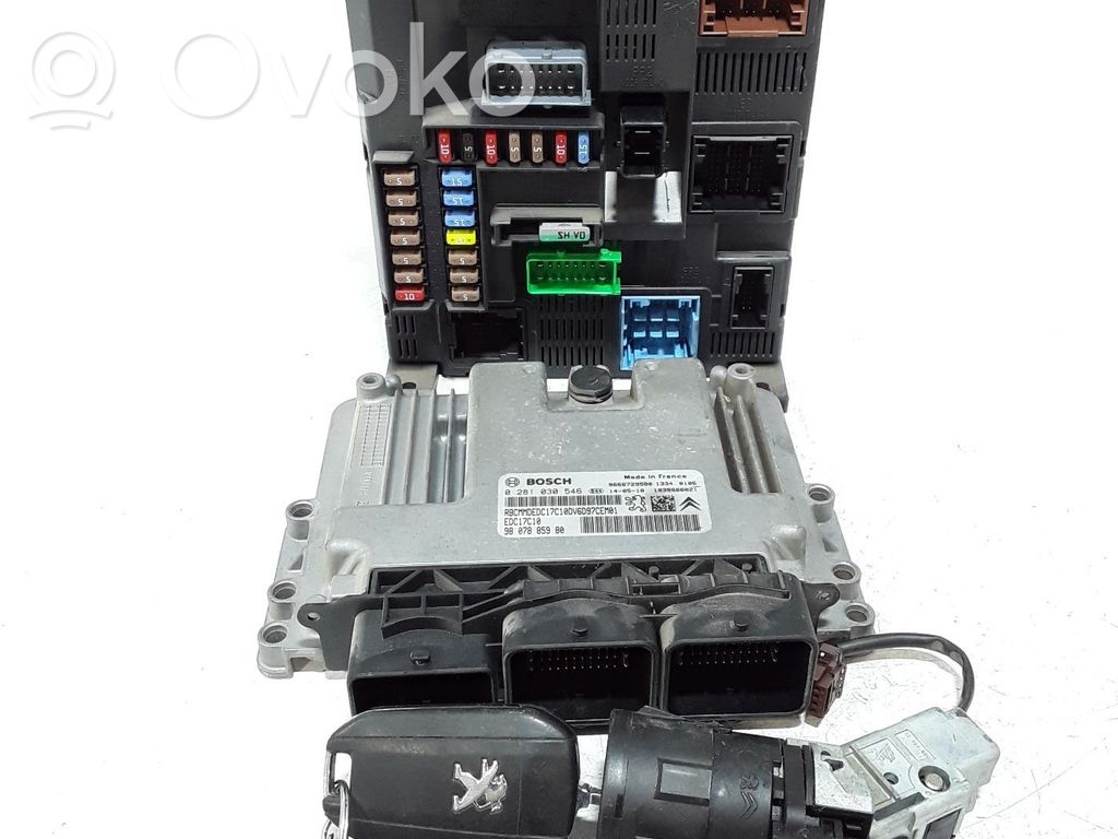 Peugeot 2008 I Komputer / Sterownik ECU i komplet kluczy 