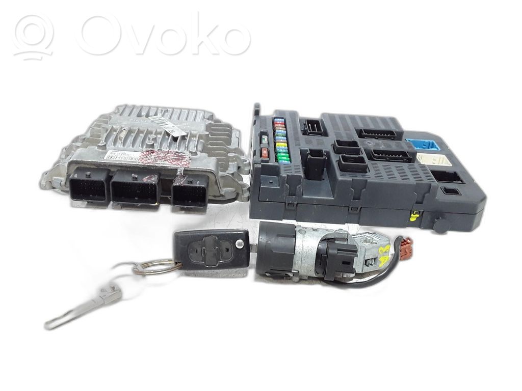 Peugeot 1007 Engine ECU kit and lock set 