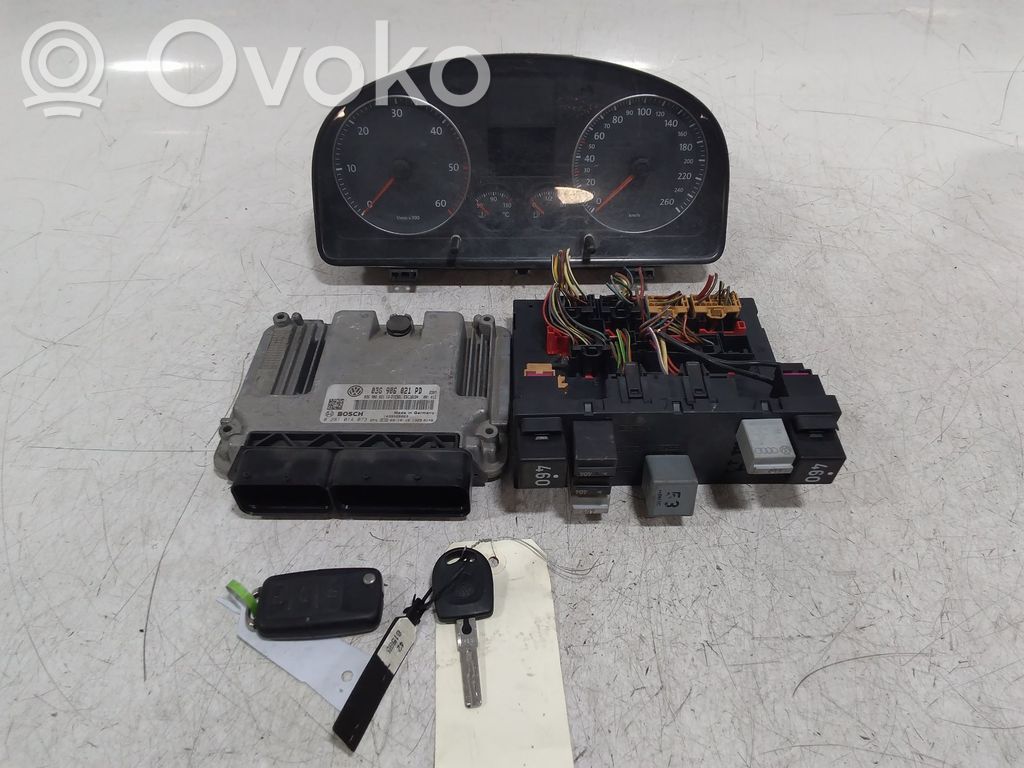 Volkswagen Caddy Kit centralina motore ECU e serratura 