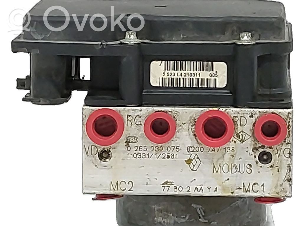 ABS bloks   8200747138,0265232075,20260749,35739735,VDMS13