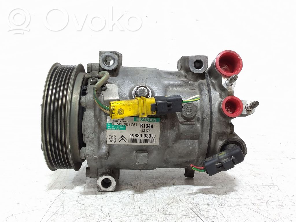 Peugeot 407 Air conditioning (A/C) compressor (pump) 