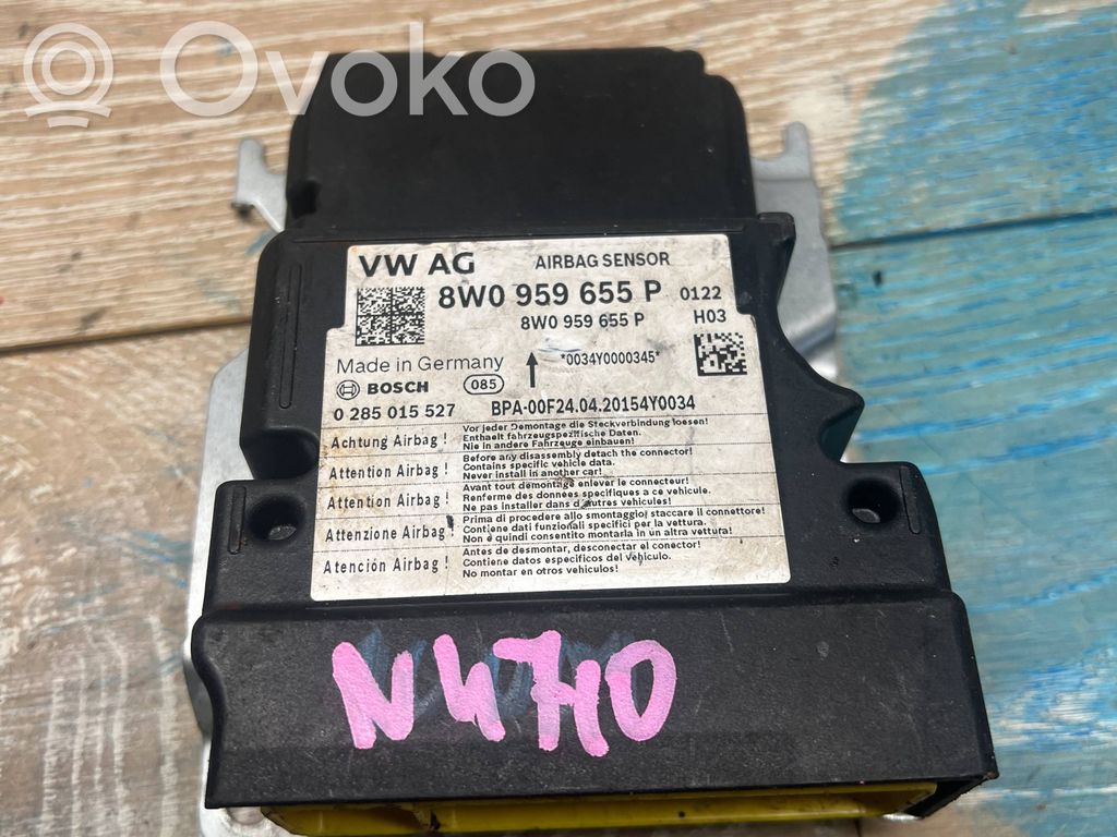 Audi A4 S4 B9 8W Airbag control unit/module 