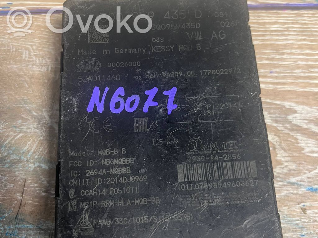 Moduł / Sterownik systemu uruchamiania bezkluczykowego   3Q0959435D,0939142856,7Q0959435D
