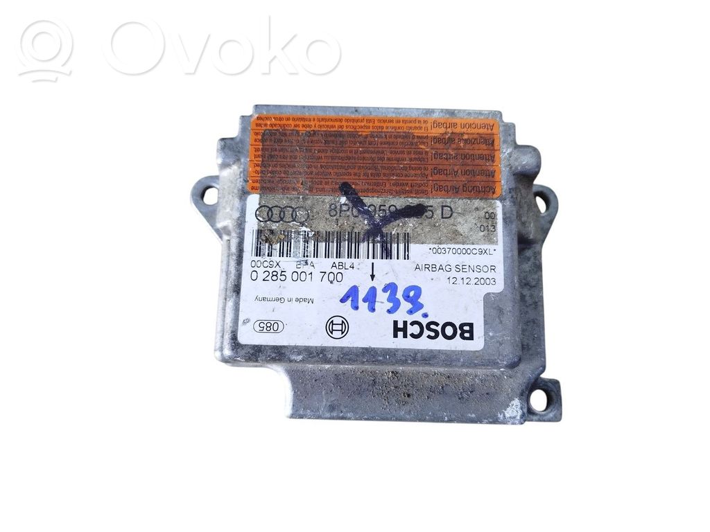 Audi A4 S4 B7 8E 8H Unidad de control/módulo del Airbag 