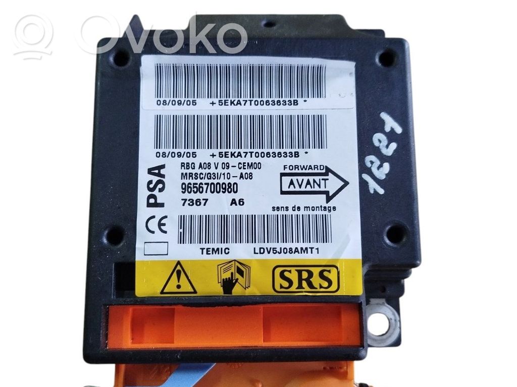 Peugeot 307 Airbag control unit/module 