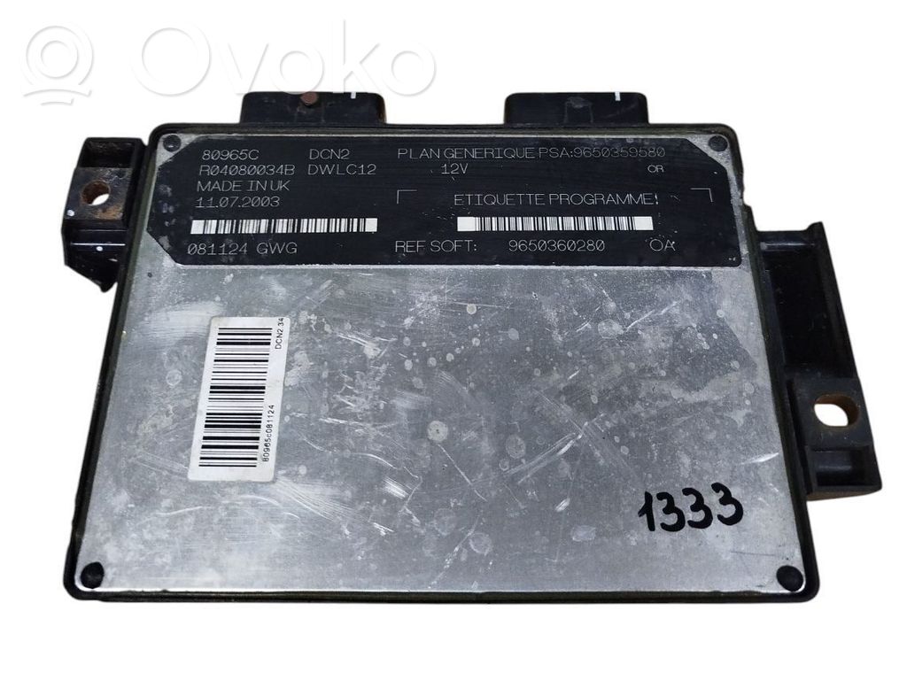 Citroen C5 Engine control unit/module 