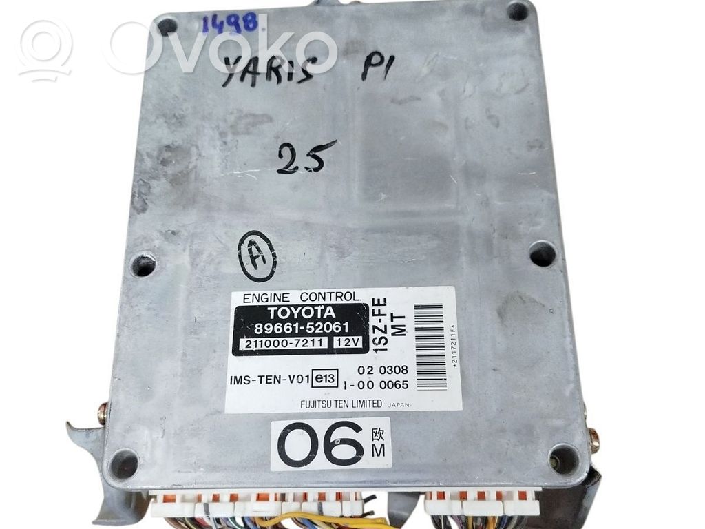 Toyota Yaris Engine control unit/module 