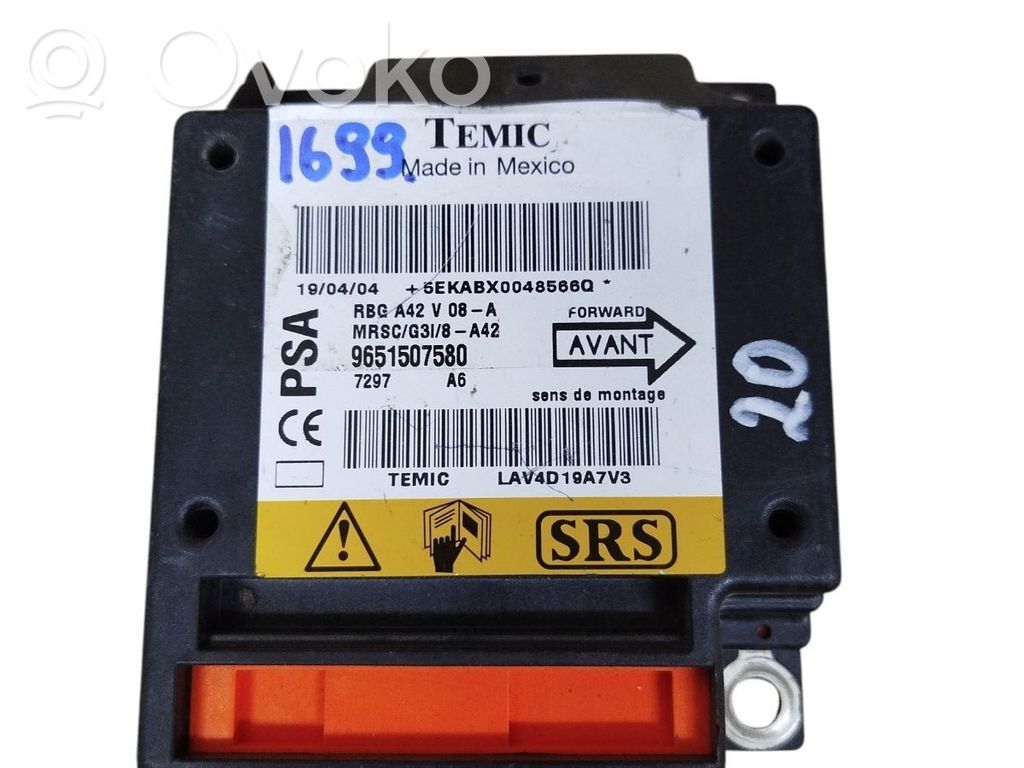 Citroen C3 Airbag control unit/module 
