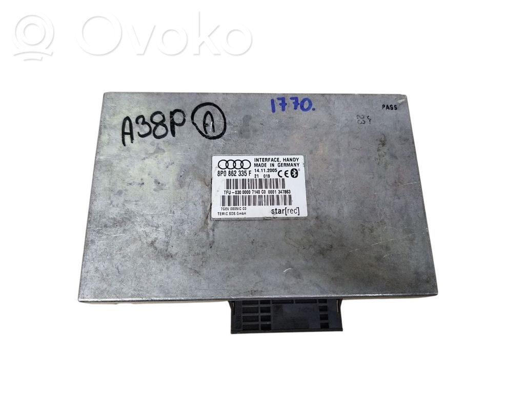 Audi A4 S4 B6 8E 8H Bluetooth control unit module 