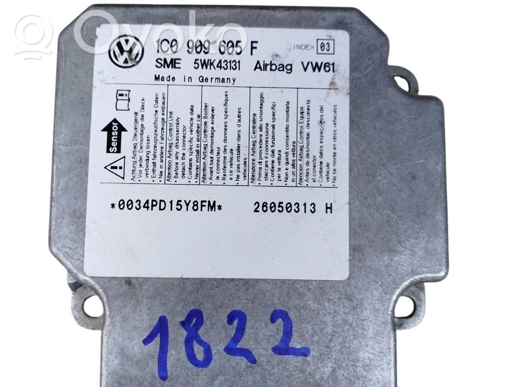 Volkswagen Sharan Airbag control unit/module 