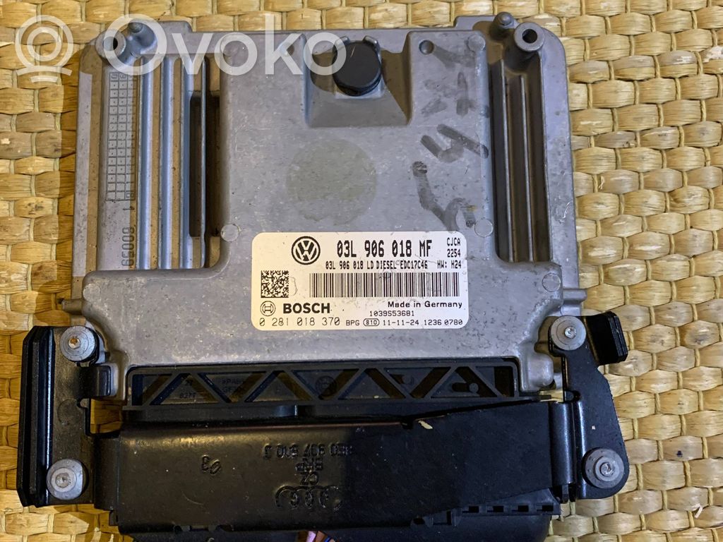 Engine control unit/module ECU   03L906018MF,0281018370,REG12