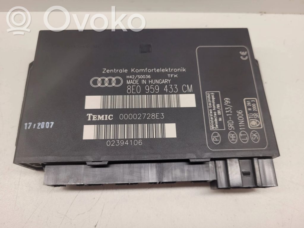 Audi A4 S4 B7 8E 8H Mukavuusmoduuli 