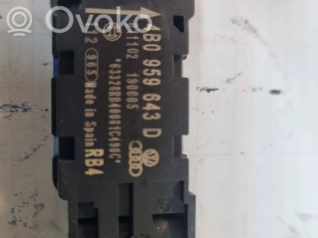 Airbag deployment crash/impact sensor   4B0959643D,190605,011102