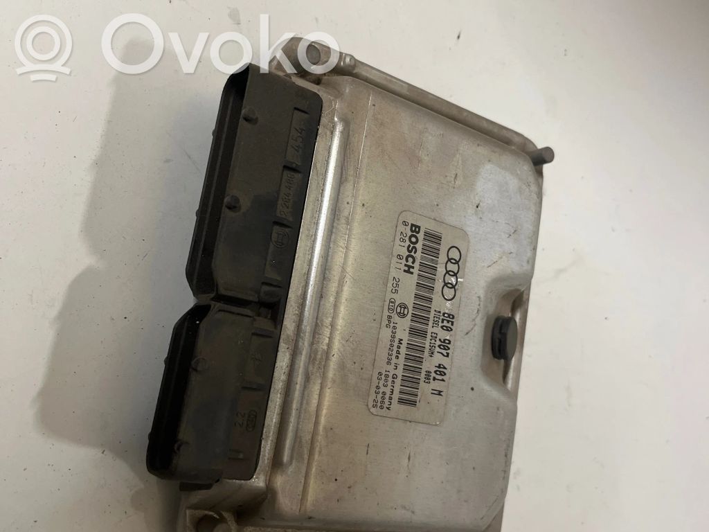 Engine control unit/module   8E0907401M,1039S02336,0281011255