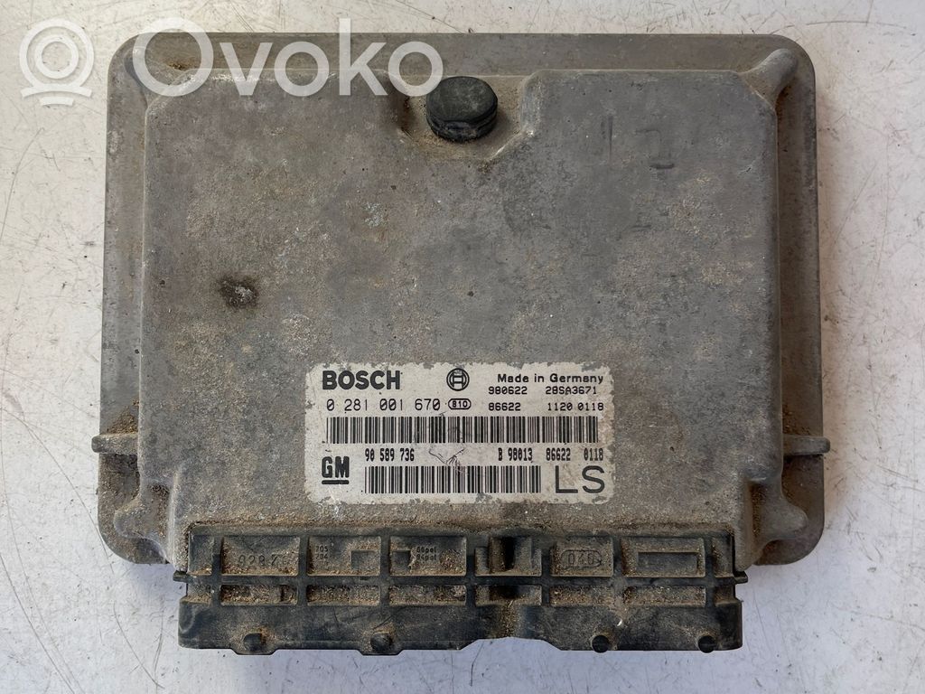 Engine control unit/module   28SA3671,90589736,0281001670