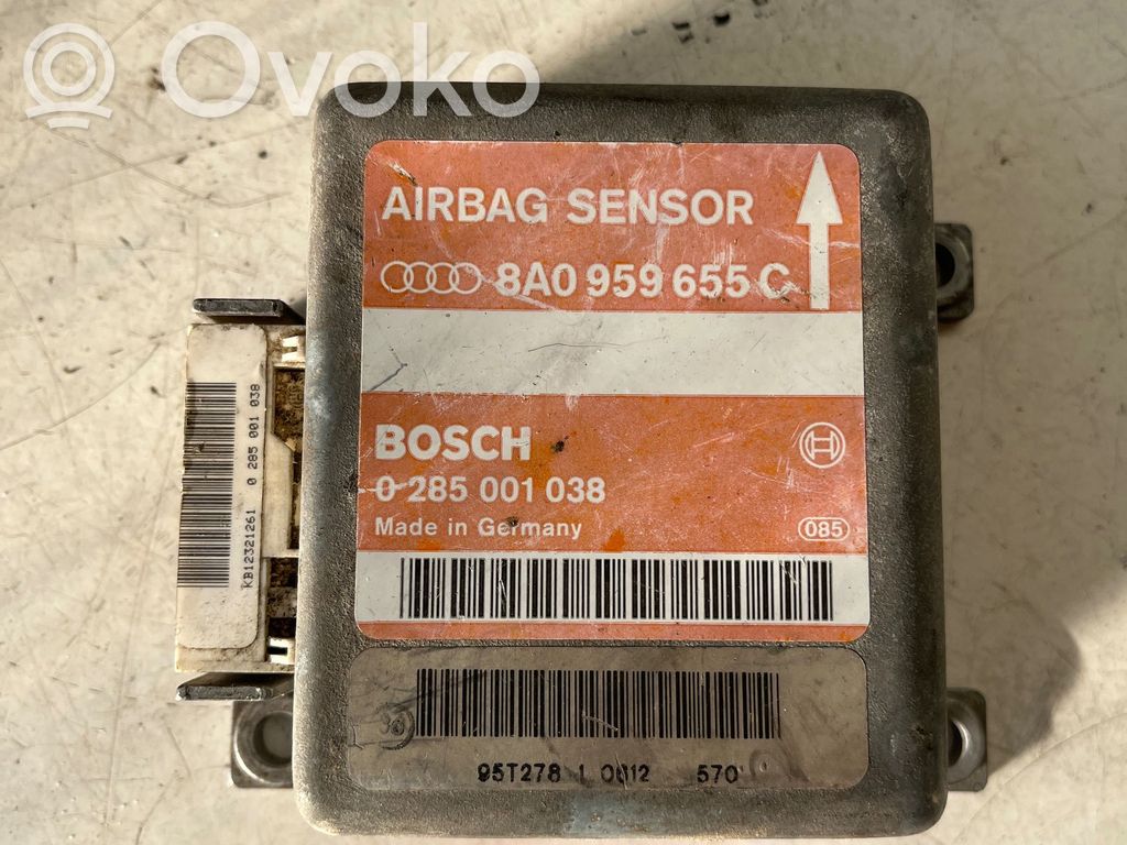 Airbag control unit/module   8A0959655C,0285001038