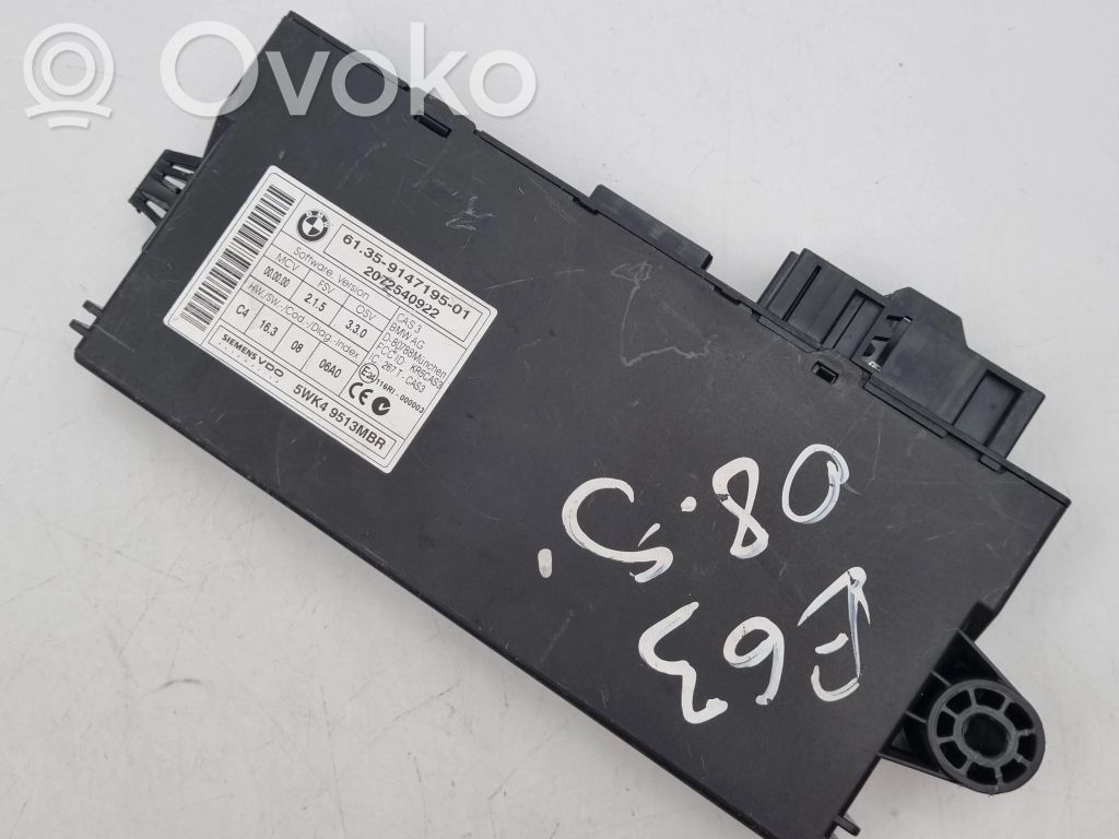 BMW 6 E63 E64 CAS valdymo blokas/ modulis 